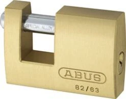 ABUS 82 Series Straight Shackle Brass Body Container Shutter Padlock