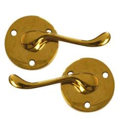 Asec Victorian Door Furniture Lever On Round Rose Scroll Lever