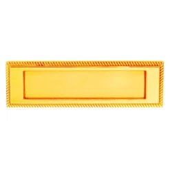 Asec Georgian Letter Plate Polished Brass