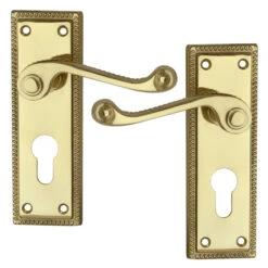 Asec Georgian Door Furniture Handle For Lever Locks