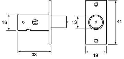 Chubb-Yale 8001 Mortice Window Security Bolt - Image 2