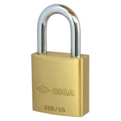 CISA 26810 Brass Body Padlock - To Take Half Cylinder