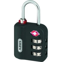 ABUS 147TSA Luggage Combination Padlock TSA Approved Black