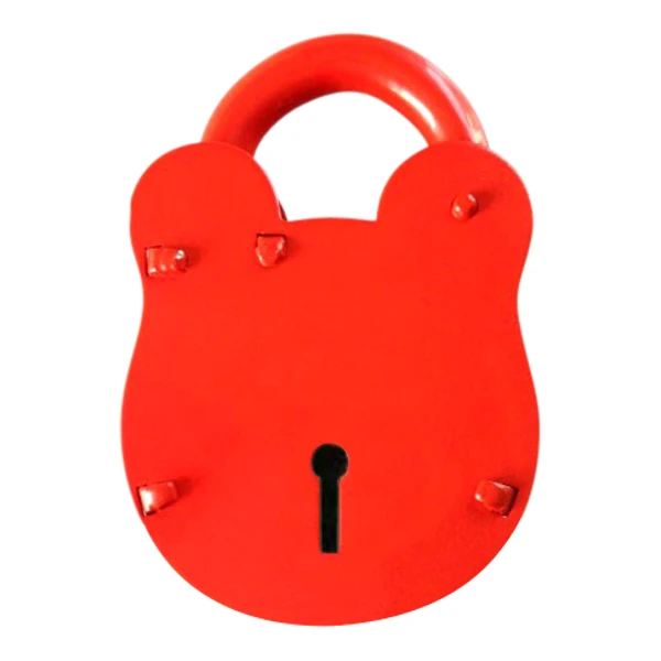 Morgan ACL100 Old English Padlock For Radar NKS Keys - Red - Image 2
