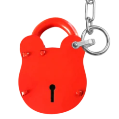 Morgan ACL100 Old English Padlock For Radar NKS Keys - Red