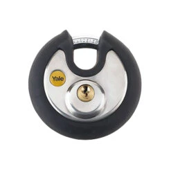 Yale High Security Y130P Round Discus Padlock With Anti Cut