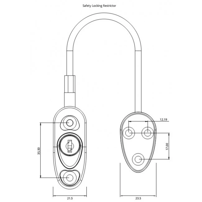 ERA 723 Safety Window Restrictor Locking - Brown Chrome Gold White - Image 5