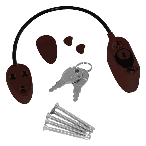 ERA 723 Safety Window Restrictor Locking - Brown Chrome Gold White - Image 4