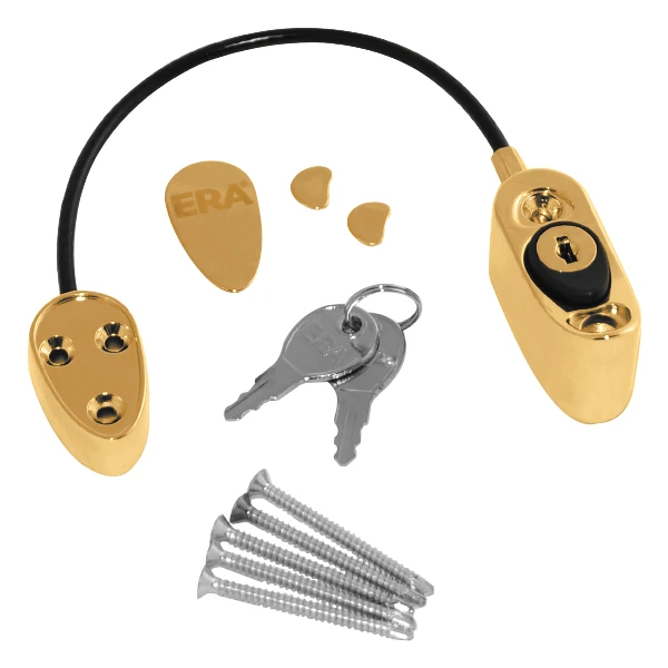 ERA 723 Safety Window Restrictor Locking - Brown Chrome Gold White - Image 2