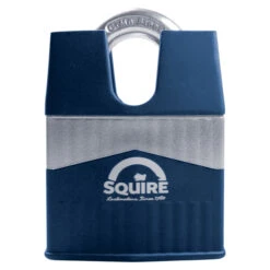 Squire Warrior 45C 55C 65C Closed Shackle Padlocks With Armoured Steel Body