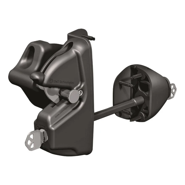 D&D LokkLatch Deluxe Lockable Both Sides Gravity Latch - LLDABLRB