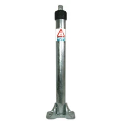 Autopa Folding Parking Post Locked By Padlock Silver