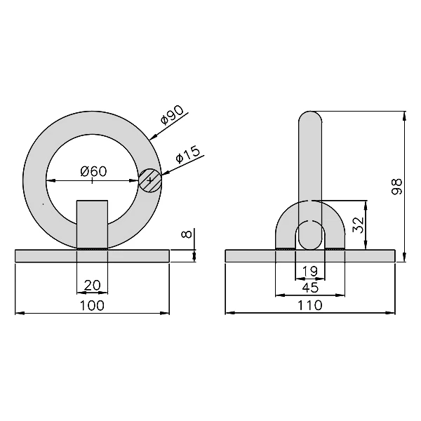 LUMA Anchor 300 Wall And Ground Anchor - Solido Range - Image 2